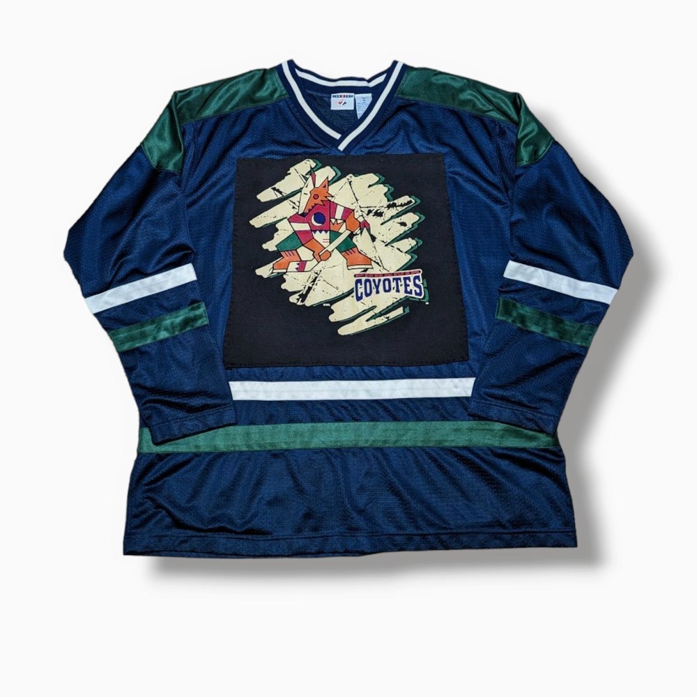 VTG 90s Custom-made Phoenix Coyotes NHL Hockey Jersey - Size XL